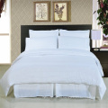 Coleção de Hotel 200T 100 Puro Algodão Branco Liso Bedding Set